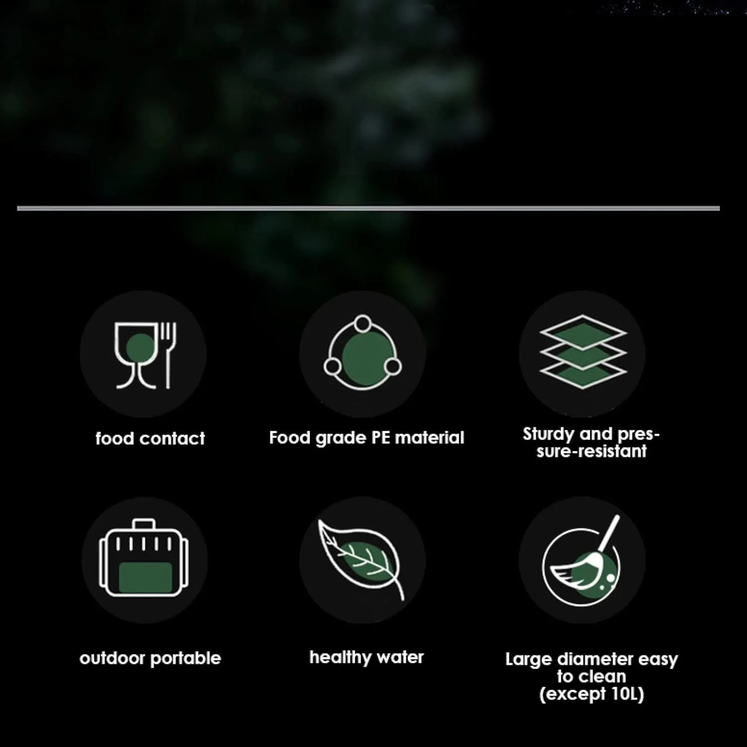 Outdoor Camping Hiking Fishing Portable Tank Large Capacity Water Storage Bucket Container Tank Comes with Its Own Faucet