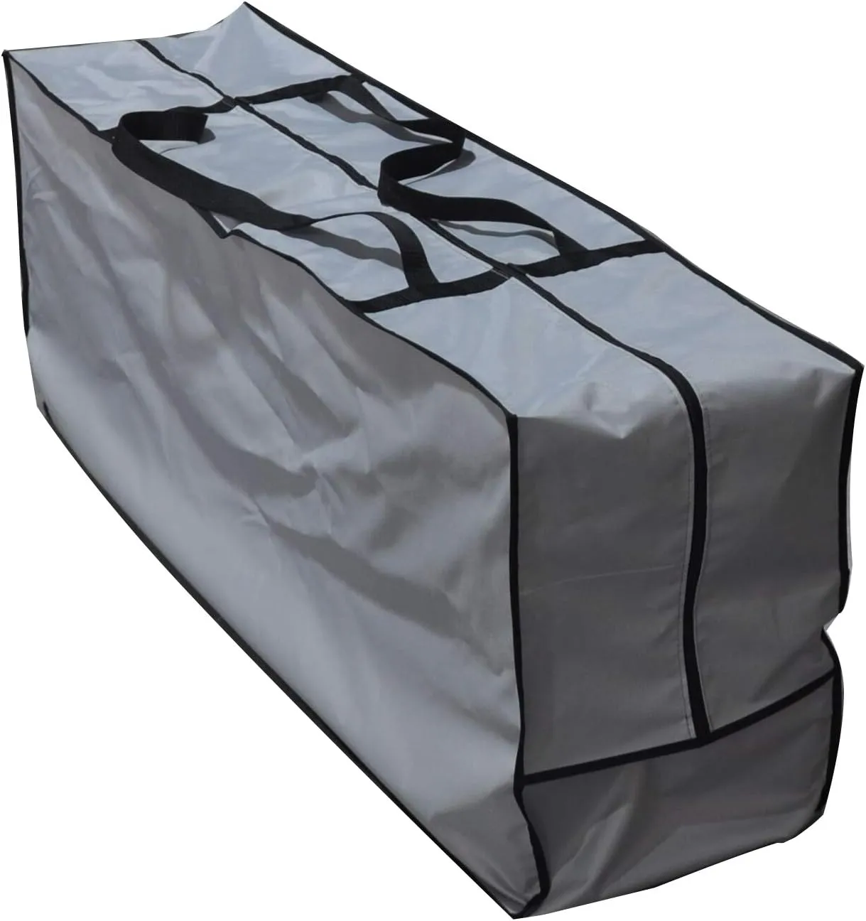 Outdoor Rectangular Cushion/Cover Storage Bag, Protective Zippered Storage Bags with Handles, 60"X20"X28" Grey