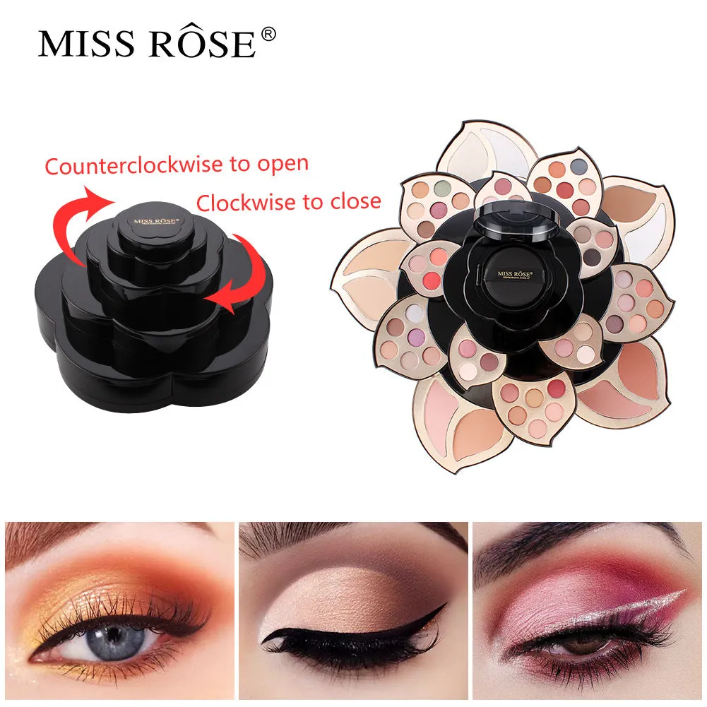 Palette Makeup Power-efficient Floral Set Best-reviewed Full Multifunctional with Black