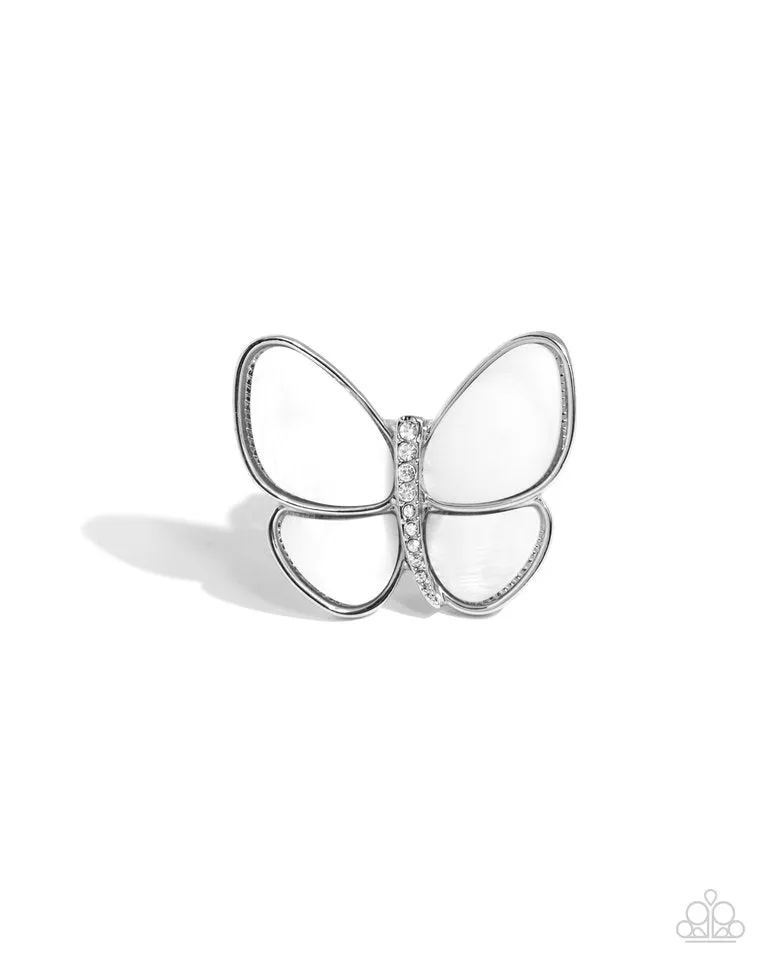 Paparazzi Ring ~ Aerial Admiration - White