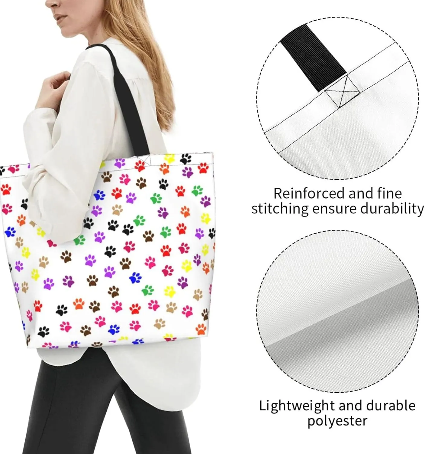 Peach Light Pink Tote Bag Shopping Bag Portable Handbags Tote Shoulder Bucket Bags for Women
