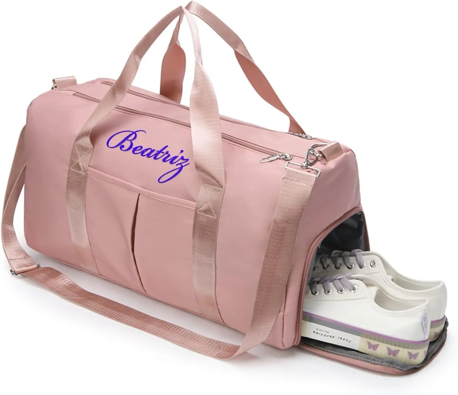 Personalized Duffel Bag Customized Sports Bags Personalized Sports Bag with embroidered name Customized Dance Bag for Men and Women Waterproof Overnight Bag(Green)