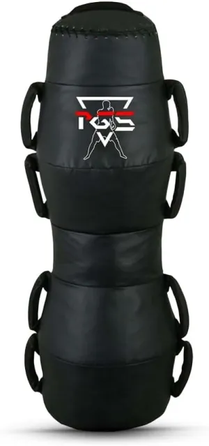 PGS Grappling Dummy with Handles, MMA Floor Punching Bag, Ground and Pound Training Throwing Striving BJJ MMA Punching Dummy Strong Vinyl Material for Pro Training - UNFILLED