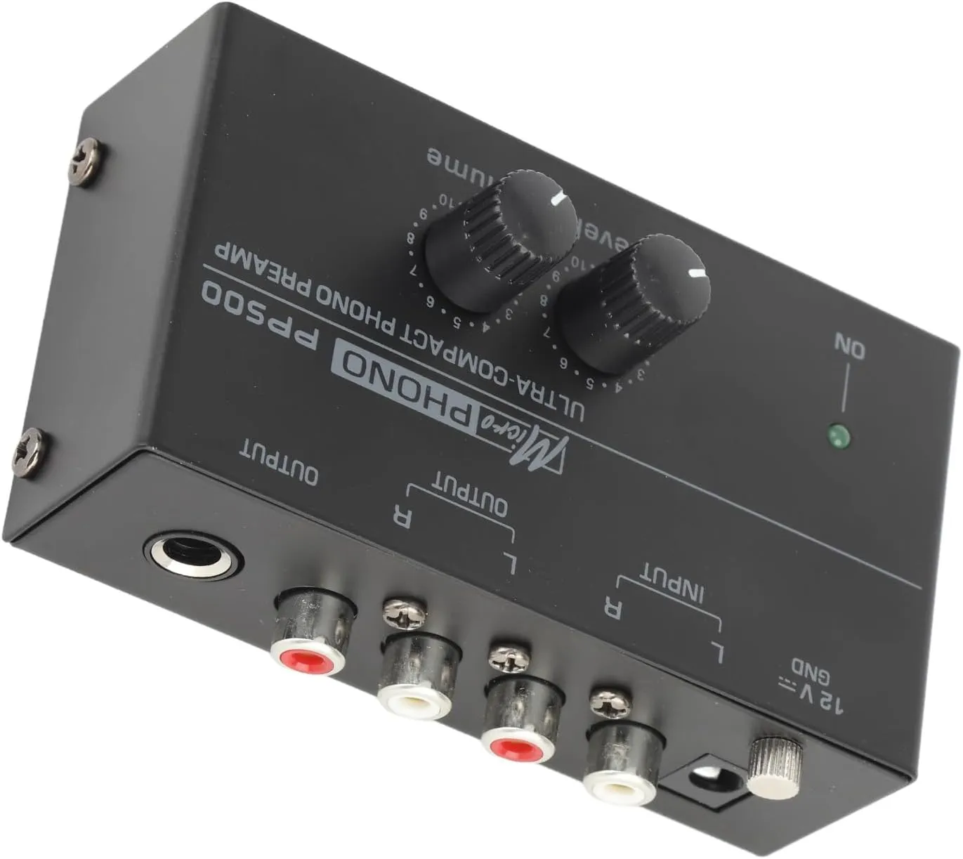 Phono Preamp, Input Ultra Low Noise Independent Volume Control RIAA Equalization Gold Plated Connector Phonograph Preamplifier for Record Player (US), Generic96k3sez0to-11