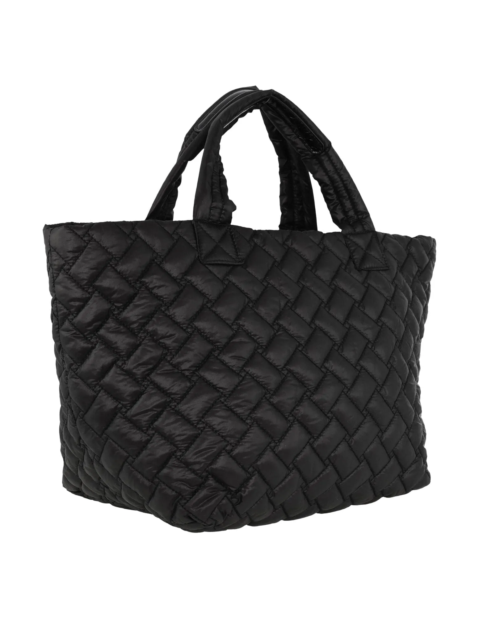 Pierre Cardin Ladies Nylon Small Quilted Tote Bag in Black