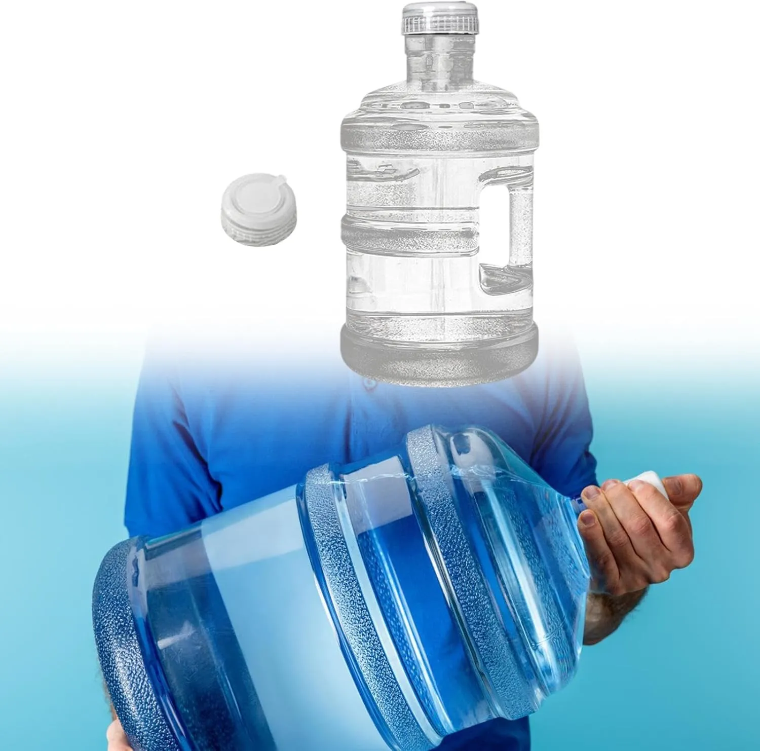 pistro Multifunction Water Container Bucket with Lid and Handle - Portable Water Dispenser Bottle for Cooking, Kitchen, Camping, Emergency - BPA-Free, Food-Grade- 5L