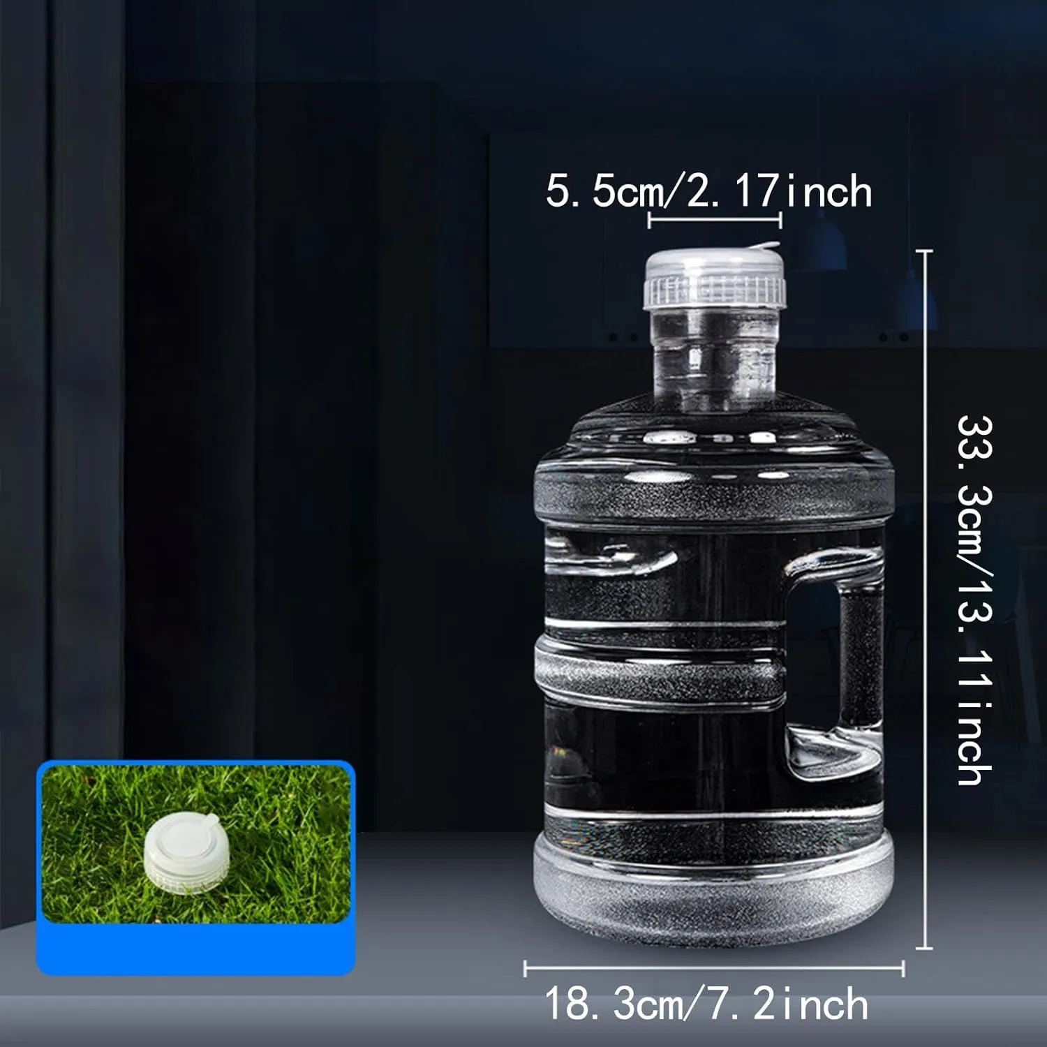 pistro Multifunction Water Container Bucket with Lid and Handle - Portable Water Dispenser Bottle for Cooking, Kitchen, Camping, Emergency - BPA-Free, Food-Grade- 5L