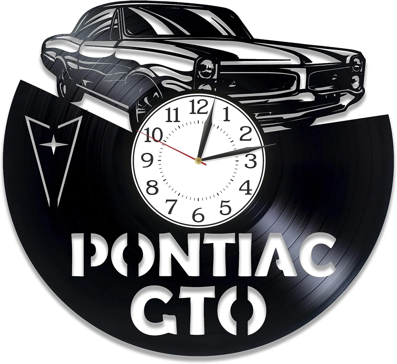 Pontiac GTO Vinyl Record Wall Clock 12 Inch for Home Decor