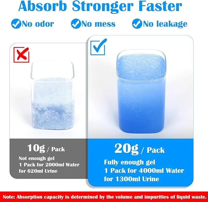 Portable Toilet Gel, for Portable Toilet, Portable Toilet Absorbent Gel Powder for Camping Hiking, Acrylic Polymer Powders