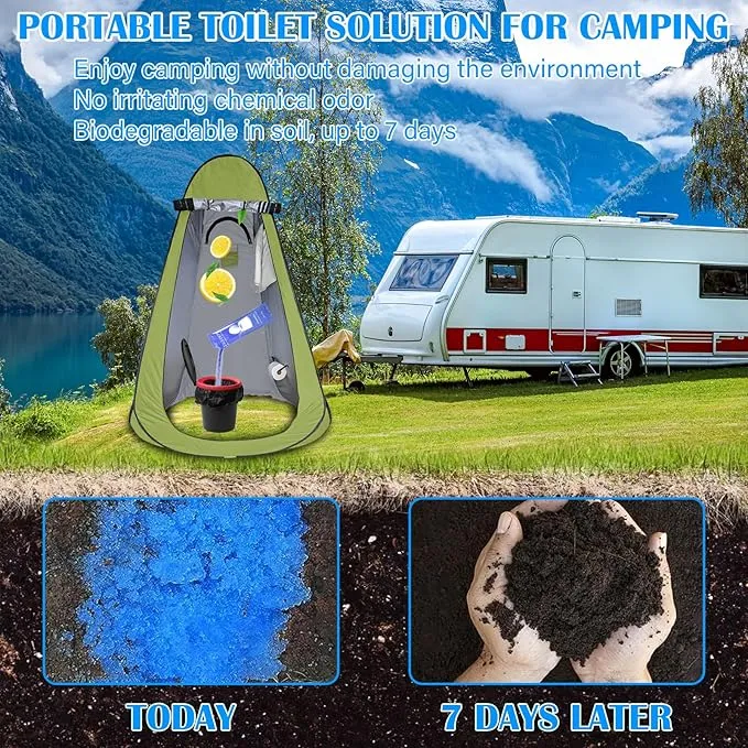 Portable Toilet Gel, for Portable Toilet, Portable Toilet Absorbent Gel Powder for Camping Hiking, Acrylic Polymer Powders