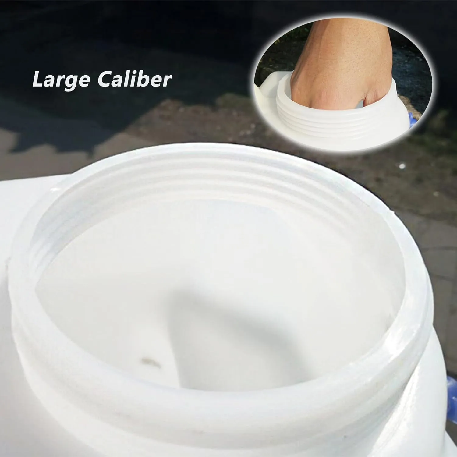 Portable Water Container with Spigot,Camping Water Container,Water Storage Camp Water Jug for Camping Outdoor Hiking 15L,Portable Emergency Water Storage(15L,白色)