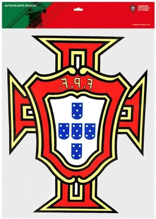 Portugal National Team Sticker FPF Official Emblem - 2 (7.25" x 5.5")