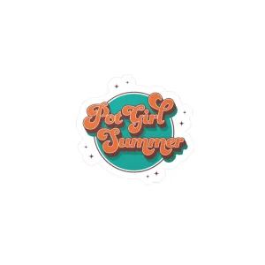 Pot Girl Summer Vinyl Decal
