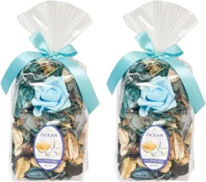 Potpourri Bags,Home Fragrance Sachet Petal,Potpourri Bowl Filler,vase Filler for Families, Weddings, Cars, Coffee Shops, etc Decoration, 2 Bags/10oz (Royal Ocean)
