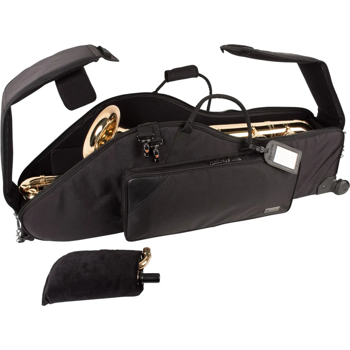 Protec Baritone Saxophone Gig Bag With Wheels - Platinum Series, Bb & A