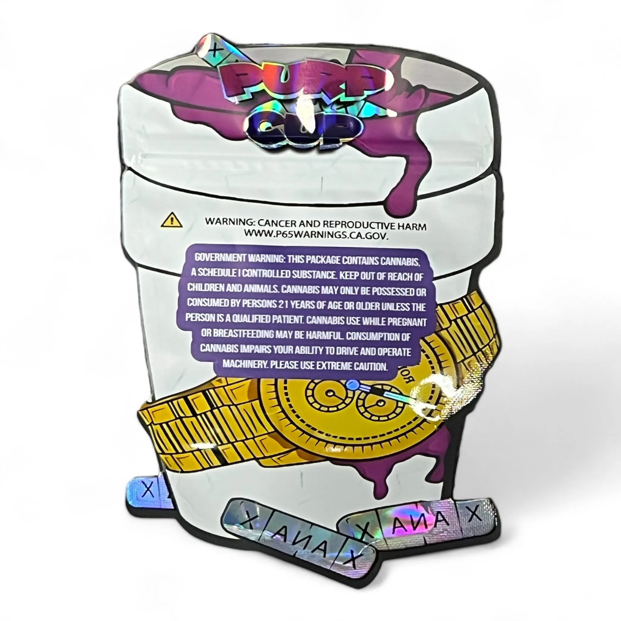 Purp Cup Mylar Bag 3.5 Grams