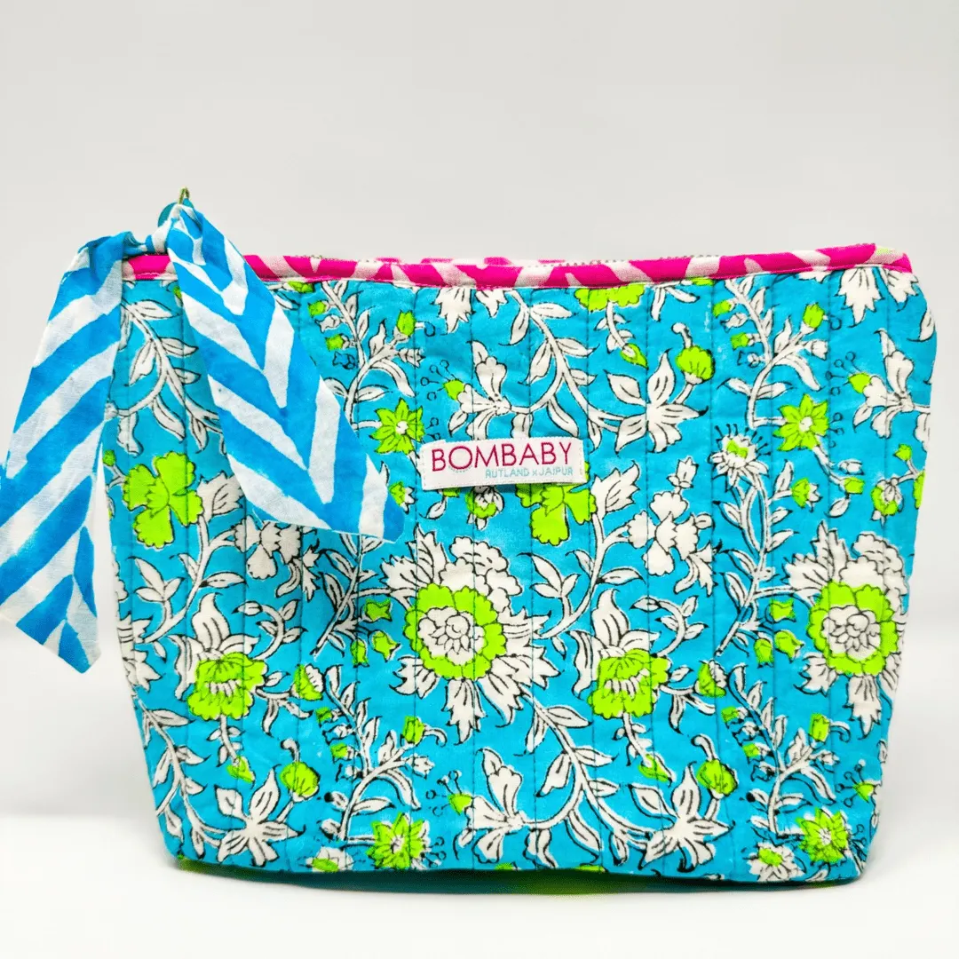 Quilted Make Up Bag | Meadow