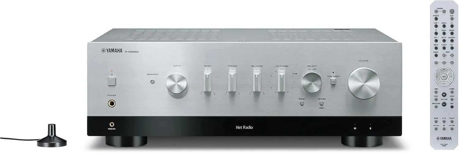 R-N1000A Network Receiver with Phono, HDMI and Built-in DAC, Silver