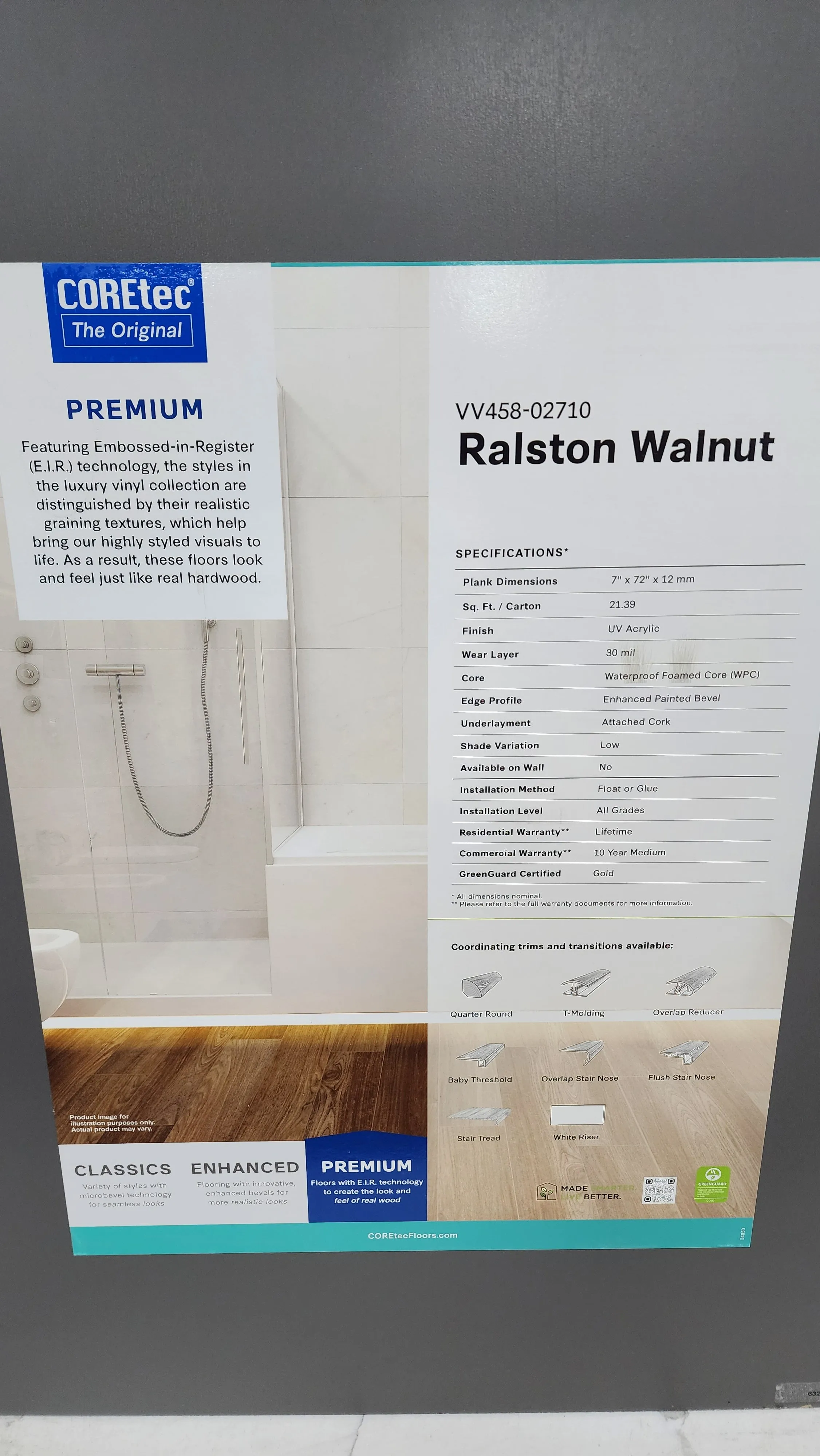 Ralston Walnut - Coretec vv458 Originals Premium