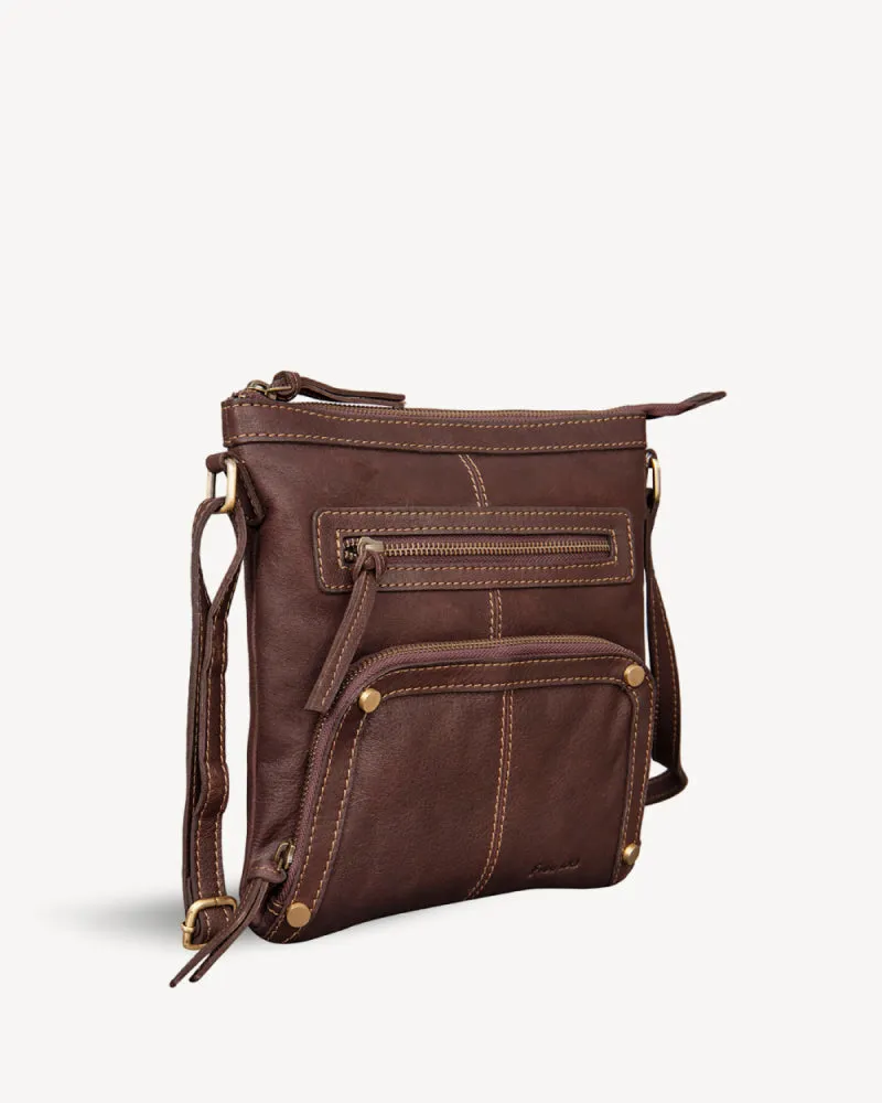 Ranch Crossbody Sling Bag - Brown
