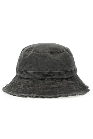 Raw Edge Hat _ 160998 _ Charcoal
