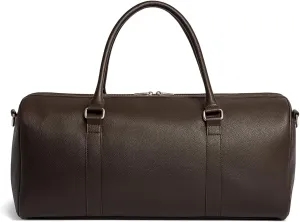 Real Cowhide Leather Travel Duffel Bag – Waterproof Weekender Overnight Bag, Vintage Handcrafted Travel Carry-On Luggage (Rust Brown)