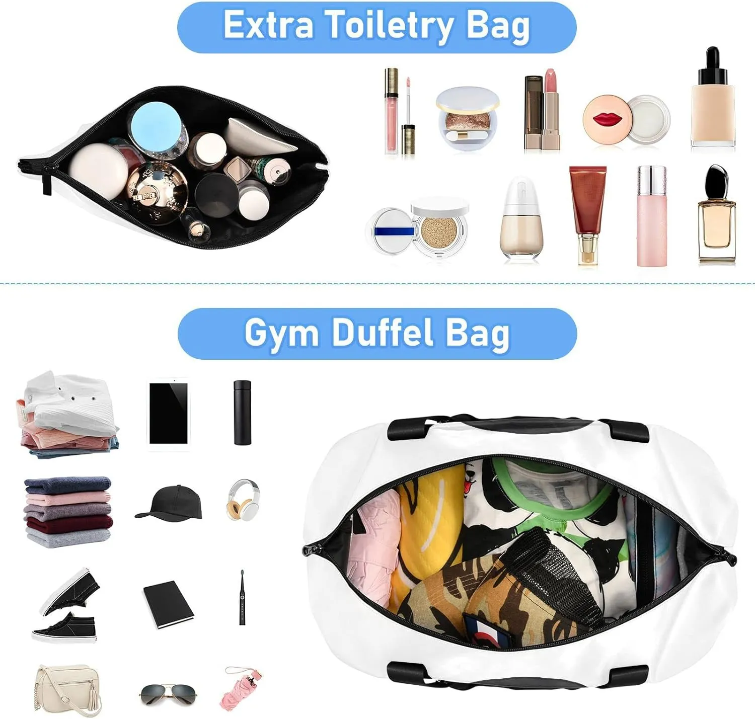 Realistic Vinyl Record CD Player Texture Black Red Pattern Gym Duffel Bag, Polyester Travel Weekender Luggage Handbag with Waterproof Pocket for Wet Items, Unisex Foldable Tote for Sports