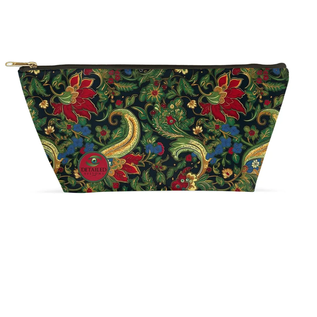 Red & Green Paisley T-Bottom Bag