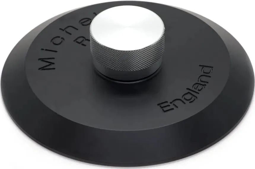 Rega 'R' Record Clamp by Michell Engineering - Upgrade-Your-Table! (Silver Knob)