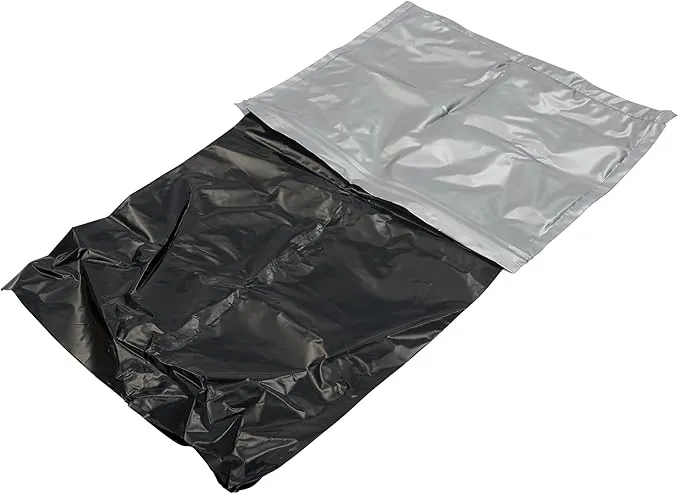 Reliance Products Double Doodie | Portable Toilet Waste Bags | No Gel | 6 Count (Pack of 1), Black, (2683-13)