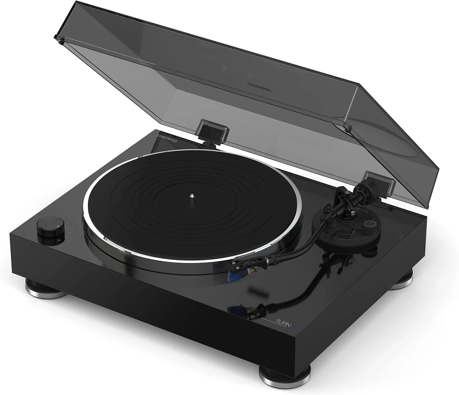 Reloop Turn X Premium HiFi Clear Sound Quality, Accurate and Consistent Speeds Turntable with Ortofon 2M Blue Cartridge (Black)