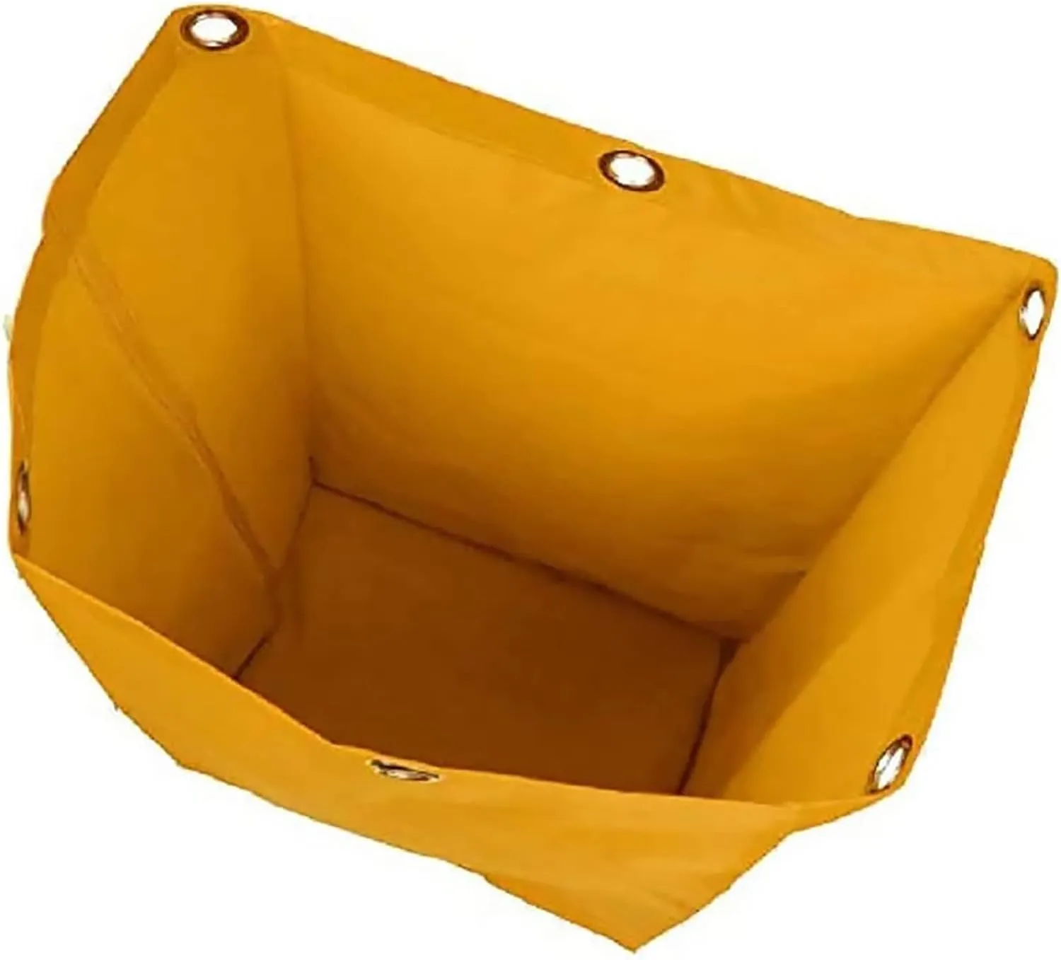 Replacement Janitorial Cart Bag-16 x 11 x 27inches, High Capacity Waterproof Thickened Housekeeping Commercial Janitorial Cleaning Cart Bag with 6 Brass Grommets - 23Gallon (Black)
