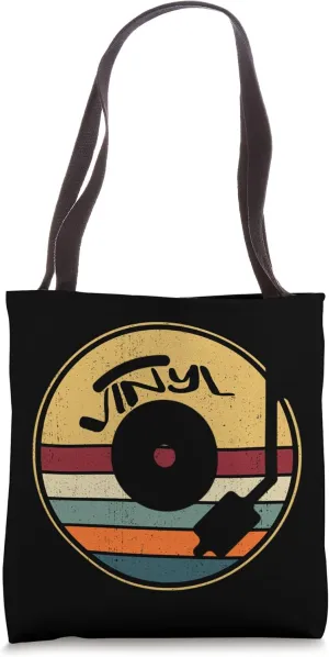 Retro Vinyl Record - Vintage Vinyls LP Record Tote Bag