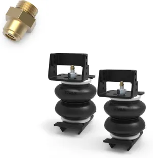 RETRUE Rear Air Bags Suspension Kit with Air Fittings for Dodge Ram 1500 Mega Cab 2500 3500 2003-2013 Truck Towing, 5000 Lbs of Load Leveling Capacity, Replacement for Firestone 2299 Ride Rite Airbags