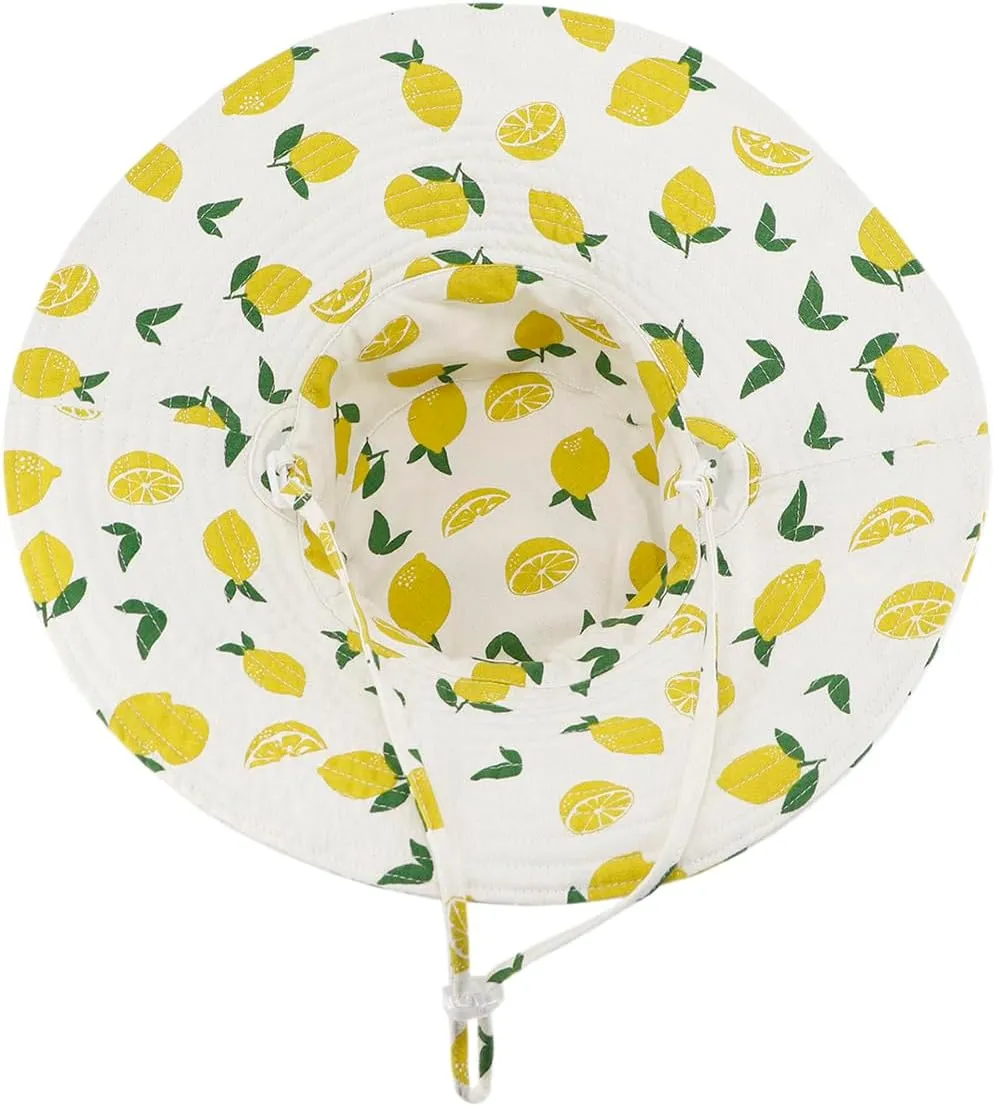 Reversible Bucket Hat Beach Bag Set Printed Wide Brim UV Protection Foldable Sun Hat Handbag Shoulder Bag Set for Travel
