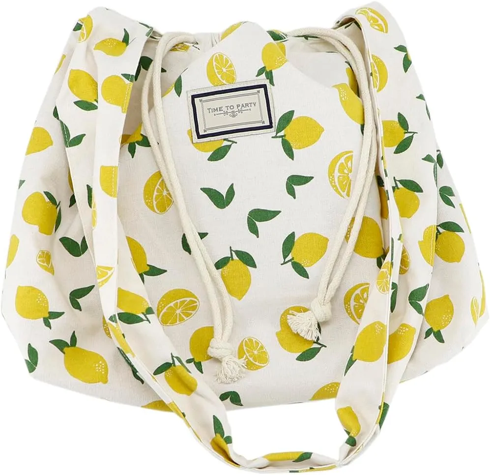Reversible Bucket Hat Beach Bag Set Printed Wide Brim UV Protection Foldable Sun Hat Handbag Shoulder Bag Set for Travel