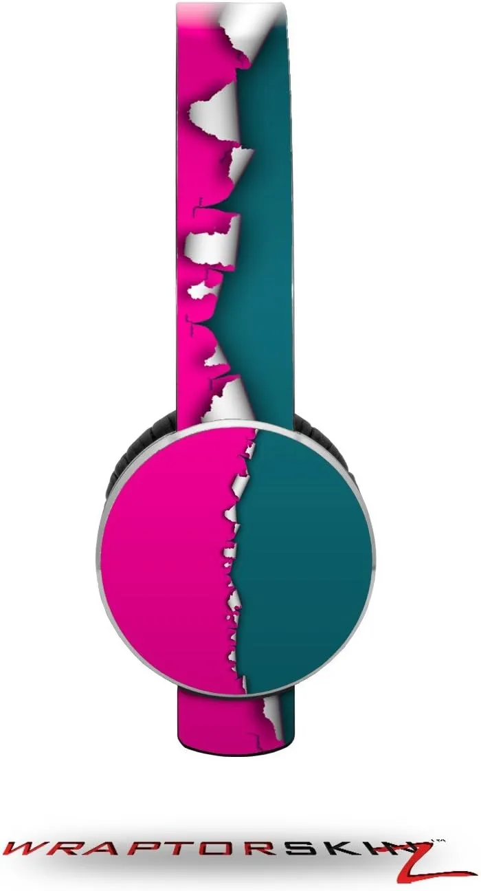 Ripped Colors Hot Pink Seafoam Green Decal Style Skin (fits Sol Republic Tracks Headphones - Headphones NOT Included)