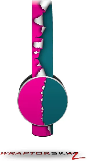 Ripped Colors Hot Pink Seafoam Green Decal Style Skin (fits Sol Republic Tracks Headphones - Headphones NOT Included)