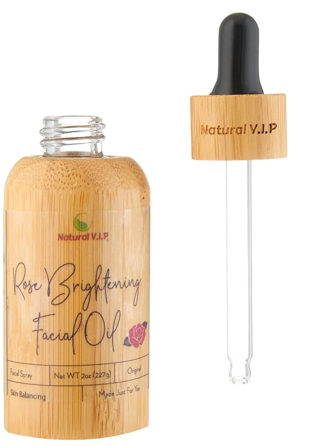 Rose Rejuvenating &Brightening Facial Oil made with Aloe Vera Oil, Rose Hip and Helichrysum
