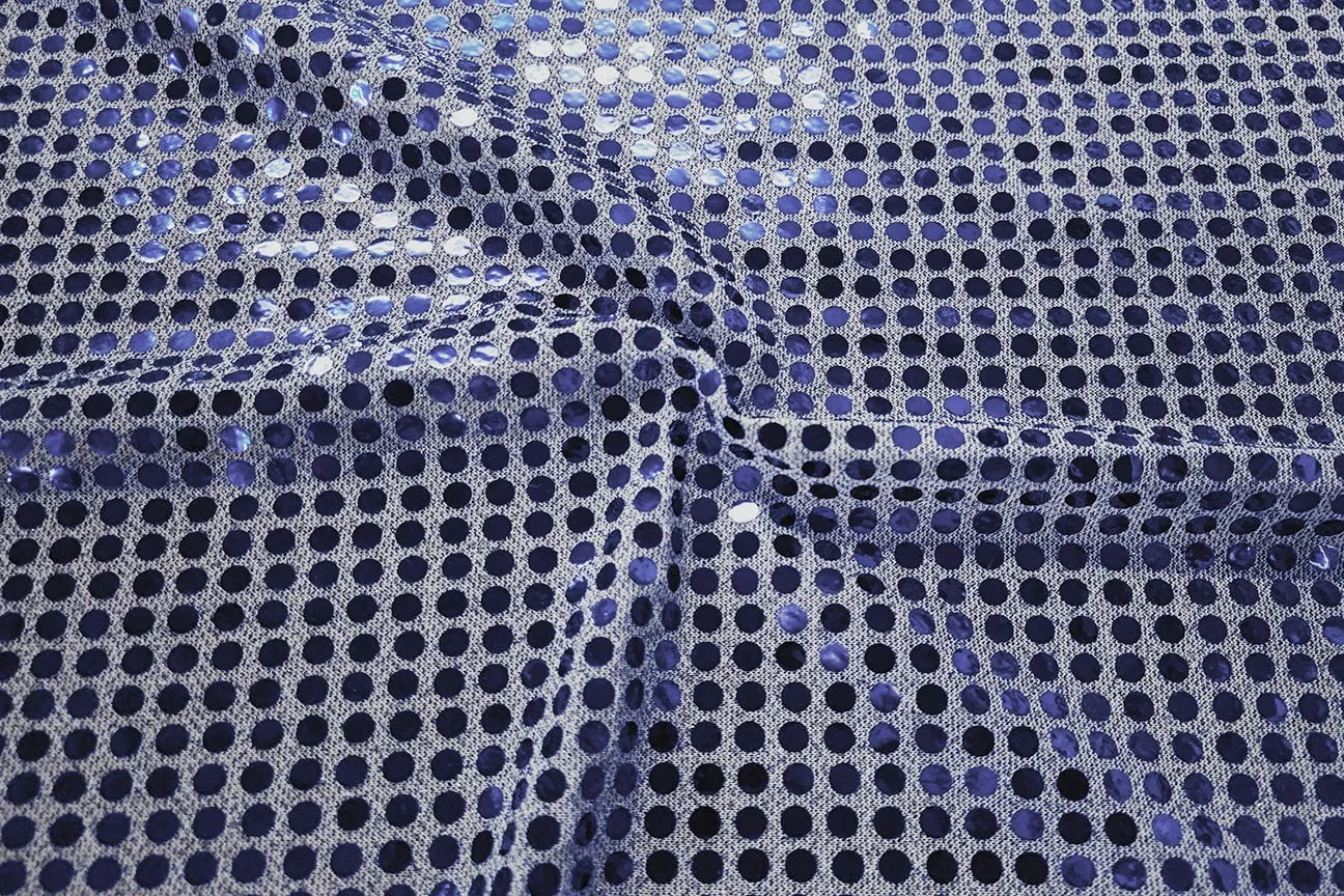 RS: Deep Blue Sequin on Grey