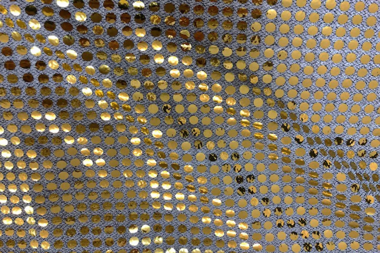 RS: Gold Sequin on Light Grey