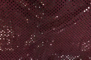 RS: Mini Black Sequin on Maroon