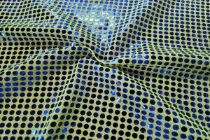 RS: Royal Blue Sequin on Light Mint
