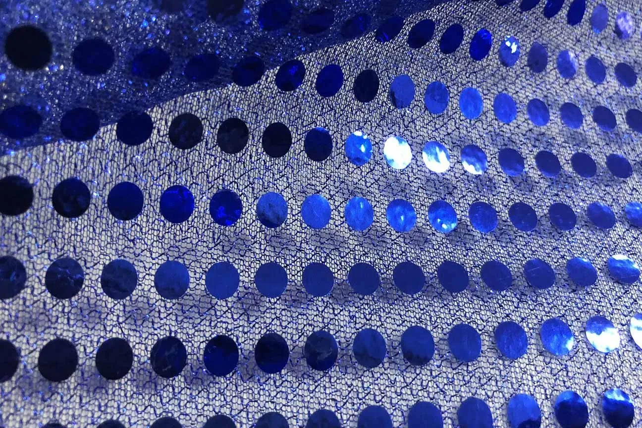 RS: Royal Blue Sequin on Lilac