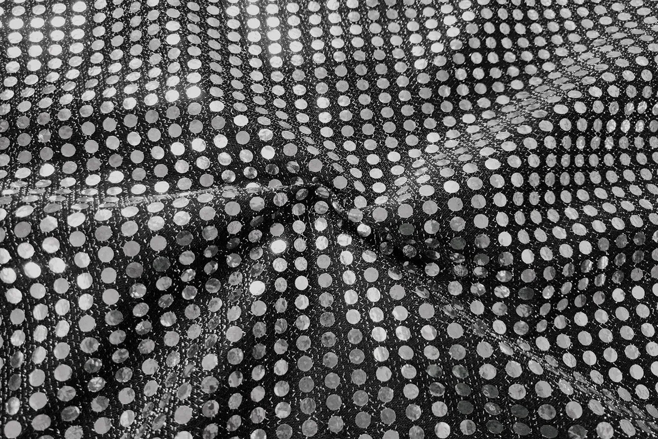 RS: Silver Sequin on Dark Grey