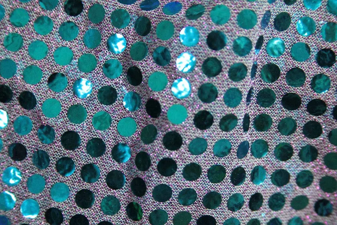 RS: Teal Sequin on Lavender