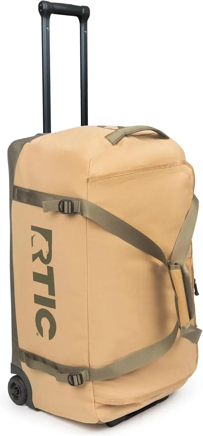 RTIC Road Trip Rolling Duffle Bag with Wheels for Men and Women, Traveling Tote for Camp, Travel, Gym, Weekender, Camping, Overnight Carry On, Sports, Spacious, Water Resistant, Large, Trailblazer