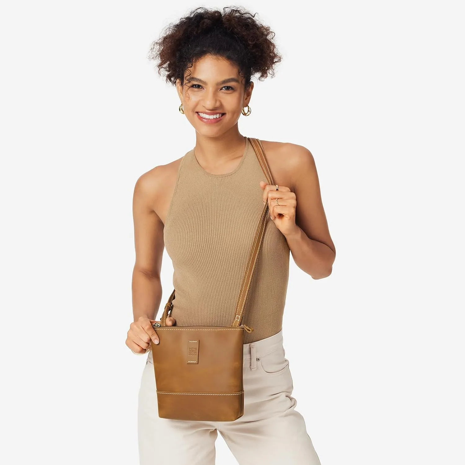 S-ZONE Leather Crossbody Bags for Women Small Over the Shoulder Purses and Handbags Trendy