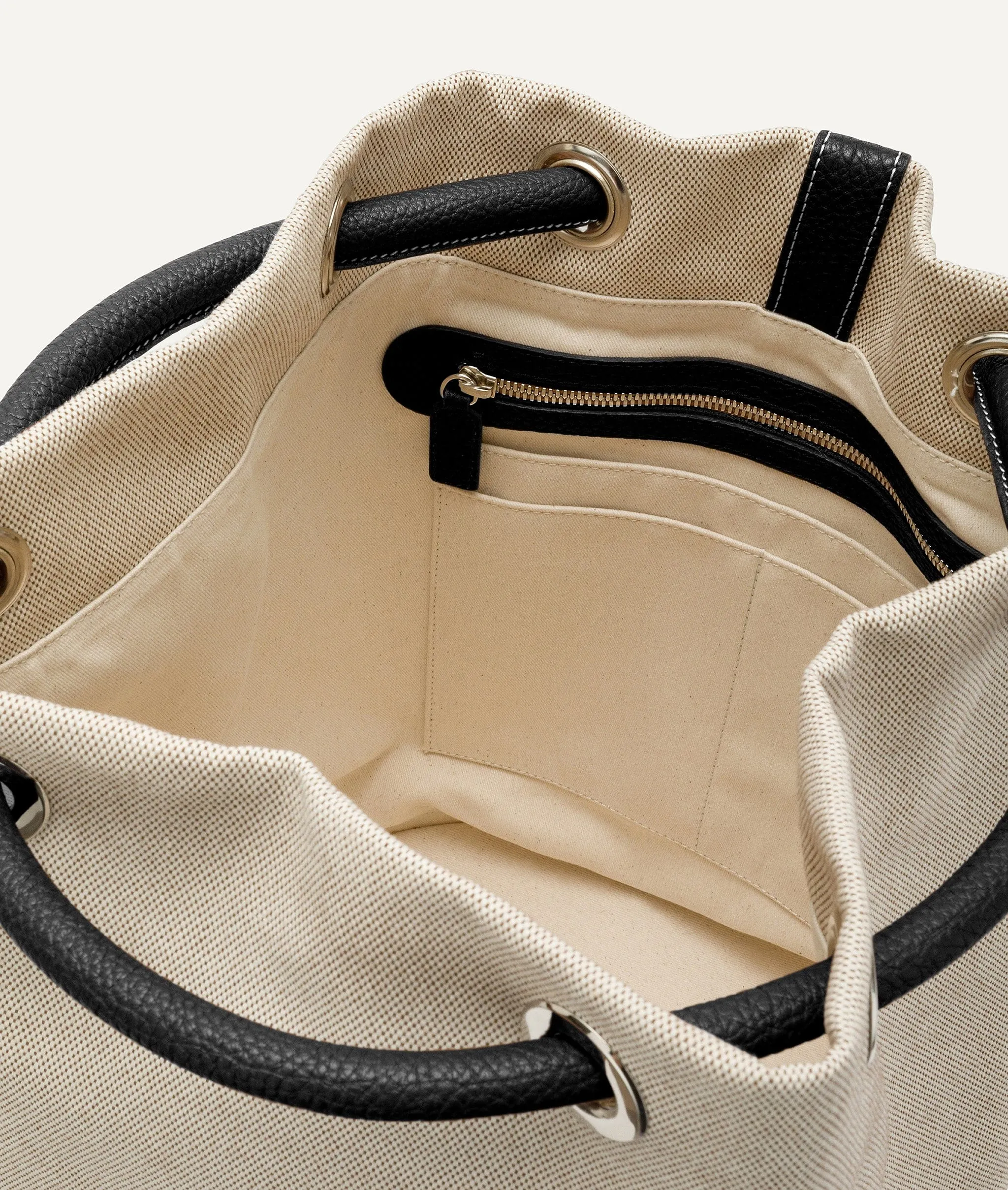 Sailor Duffle Bag in Canvas and Calf Leather
