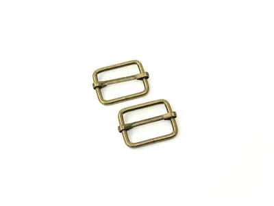 Sallie Tomato Slider Buckle 1" Antique Brass